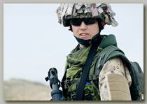 Army soldier on duty